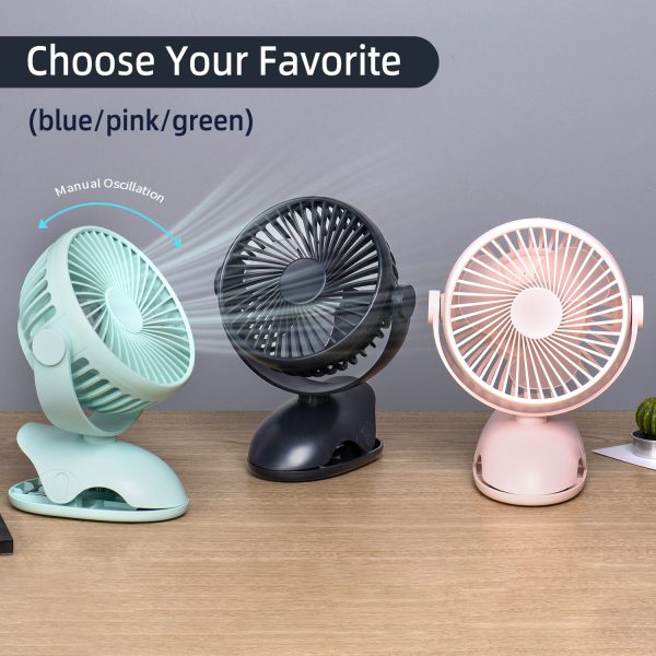 Clip Rechargeable Cooling Table Fan D603B - Image 2