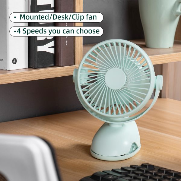 Clip Rechargeable Cooling Table Fan D603B - Image 3