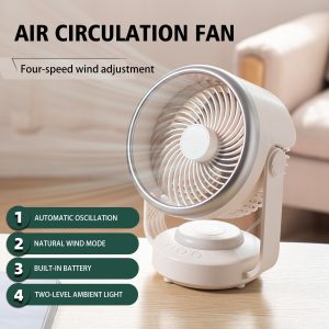 Adjustable Oscillating Desktop Circulation Fan N701Y